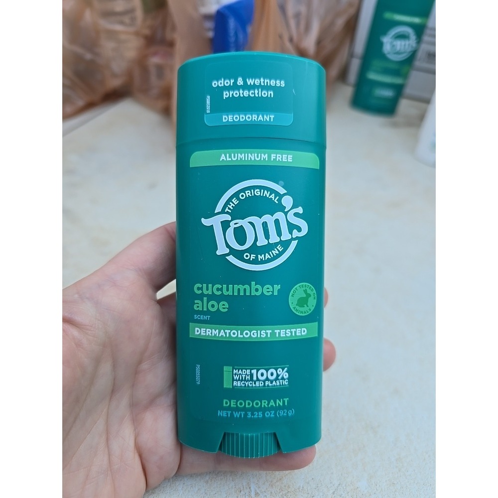 Toms of Maine Aluminum & Baking Soda Free Deodorant 3.25 oz Cucumber Aloe Scent